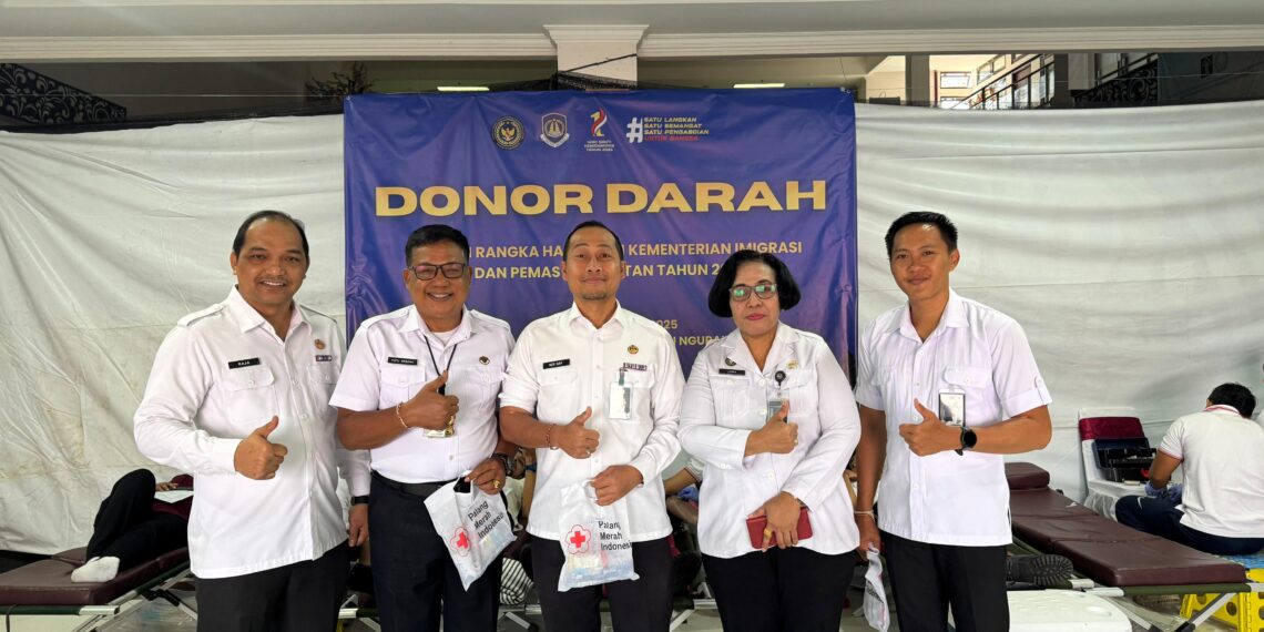 PERKUAT SEMANGAT KEPEDULIAN, IMIGRASI NGURAH RAI GELAR DONOR DARAH