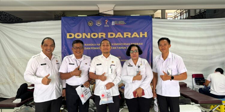 PERKUAT SEMANGAT KEPEDULIAN, IMIGRASI NGURAH RAI GELAR DONOR DARAH