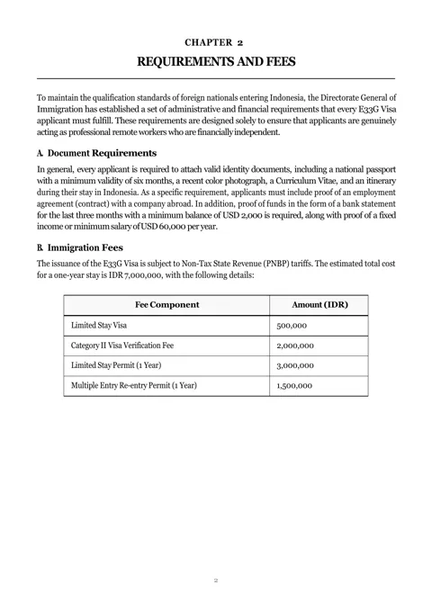 Page 3, Chapter 2 Requirements and Fees