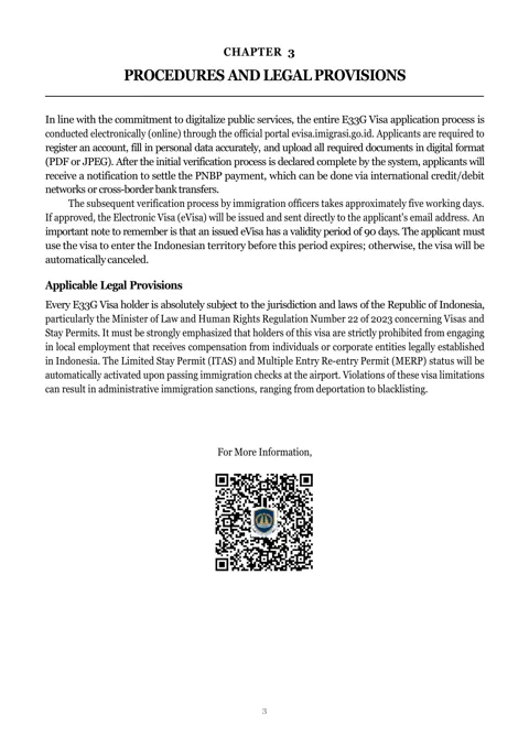 Page 4, Chapter 3 Procedures and Legal Provisions